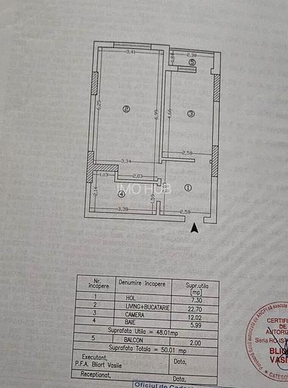 Apartament de vanzare 2 camere bloc nou Copou INTABULAT - 13
