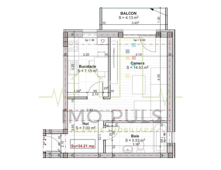 Bucatarie separata. Decomandat. Et. 2. Rate la dezvoltator - 1