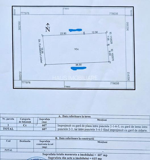 Valu lui Traian Teren cu fundație proiect P+1 autorizat 607 mp - 3