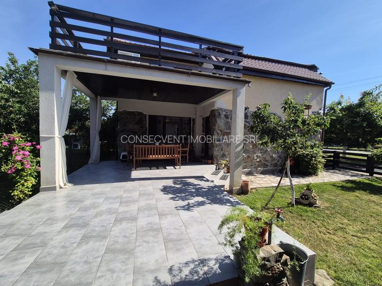 CASA 3 dormitoare, stil rustic-contemporan utilată complet, comision 0 - 12