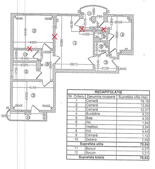 Apartament 3 camere ~  2/4 ~ 2 Bai ~ Centrala proprie ~str. Stefan Burileanu - 26