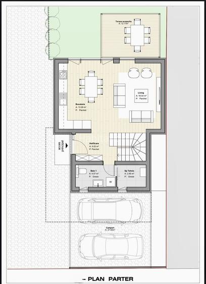 Casa individuala - 149 mp util - terasa rooftop cu jacuzzi de 32 mp - 24
