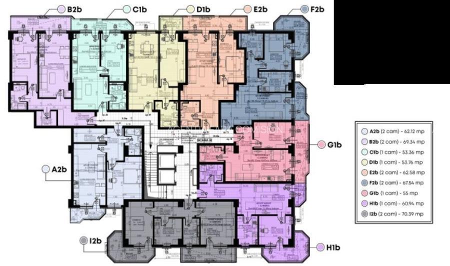 Apartament 1C, Copou, 43,4mp, 110000euro+TVA - 10