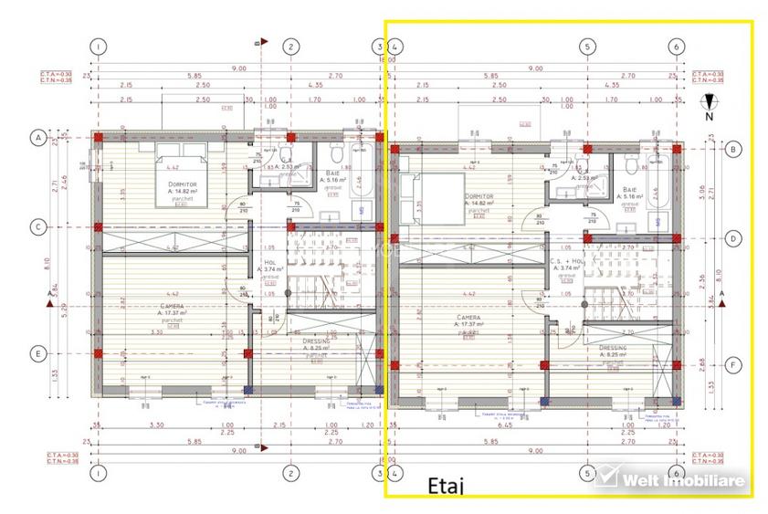 Duplex P+1+M, SU 134 mp, Tauti, drum privat, vecinatati noi - 45