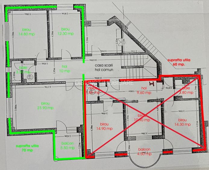 Inchiriere spatiu de birou, 70 mp, 3 birouri, Toamnei-Centrul Civic - 8