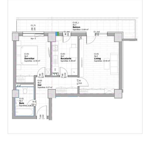 Apartament cu 2 camere, finisaje moderne, bloc nou - semicentral - 5