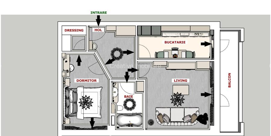 Preț imbatabil de lansare 1.450€/mp - Apartament 2 camere decomandat - 17