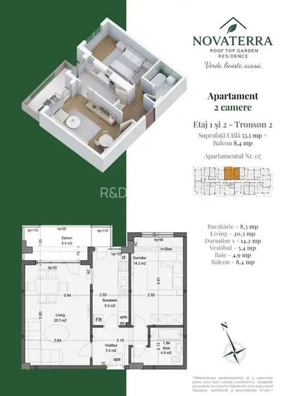 Apartament 2 camere decomandat Metrou Nicolae Teclu Bloc Finalizat - 4