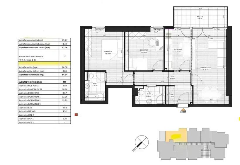 Apartament 3 camere | Parcare Inclusa | COMISION 0| Bloc Nou | - 11