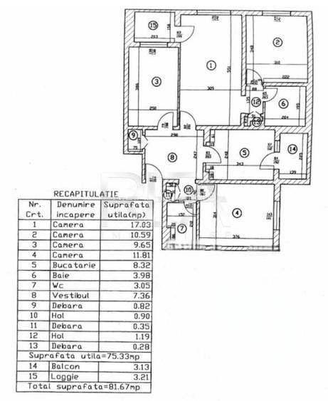 4 camere Dristor decomandat,et. 1,an 1983,metrou,81 mp,anvelopat,boxa - 8