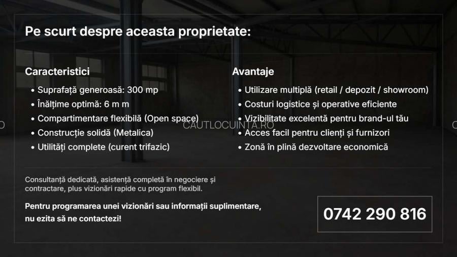 Spațiu Depozit/Industrial 300mp | Colentina | Acces Facil | Trifazic - 4