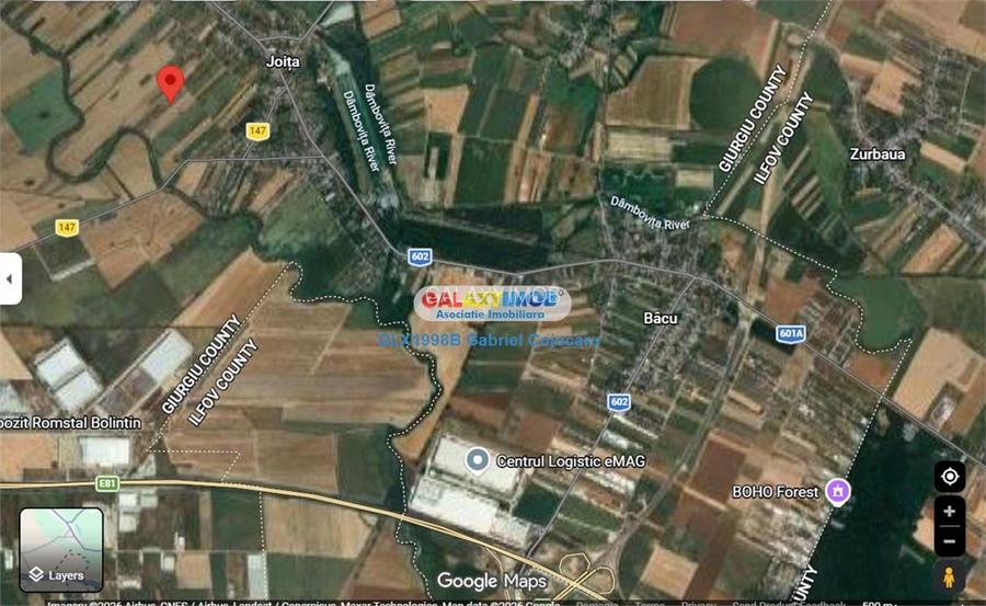 Teren constructii intravilan 900m Joita-Giurgiu  la 7 min de A1 si A0 - 2
