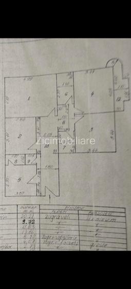 Apartament decomandat 4 camere 2 bai  95 mp 13 septembrie - 8