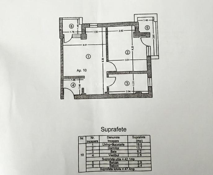 Apartament 2 camere 42mp | 0 comision | Otopeni Ion Creanga | Partial mobilat - 5