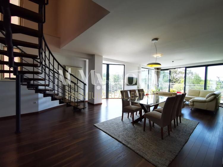 Duplex Spectaculos cu 5 camere, vedere libera Herastrau, mobilat modern, parcare - 7
