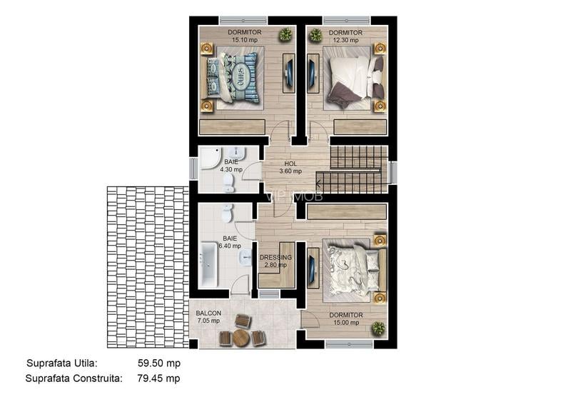 Casa individuala 4 camere 3 bai garaj Cartier Izvor Tarlungeni Brasov - 2