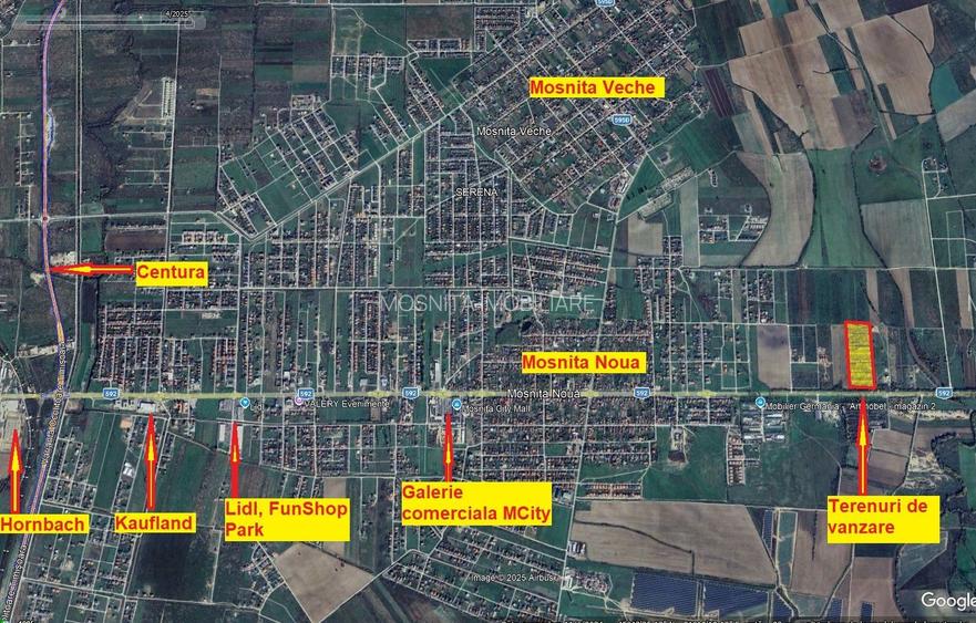 Mosnita Noua - teren pentru constructie 6apartamente - toate utilitatile - 3