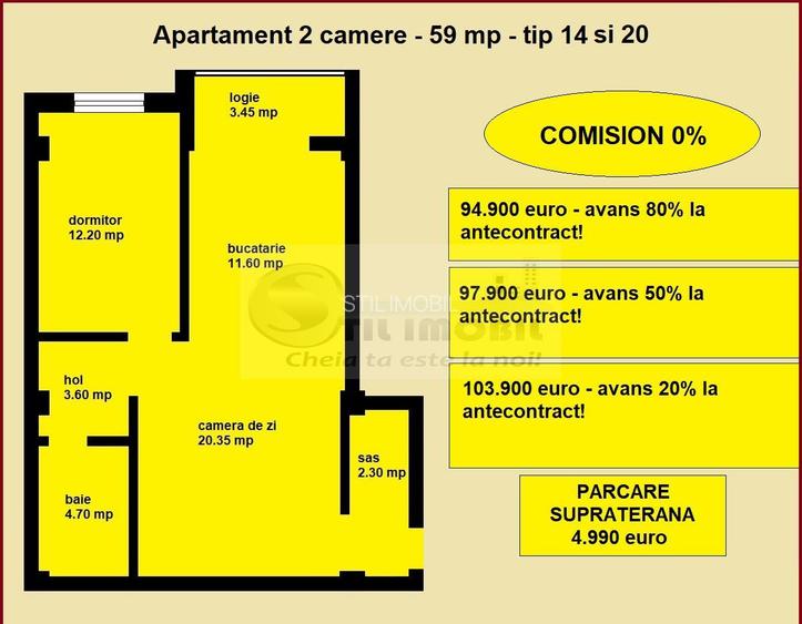 Apartament 2 camere nou de vanzare in Iasi Valea Lupului, bloc nou - 2