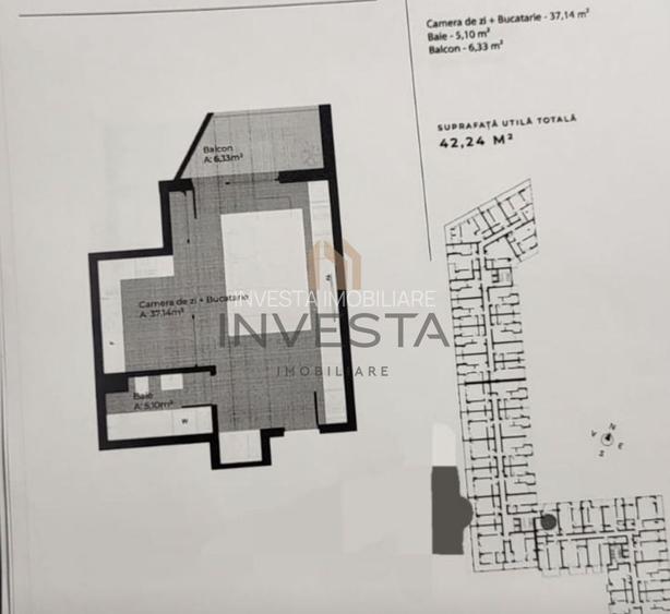 Oportunitate de investire! 42.24 pret 2600 euro mp! Cu cf august 2026! - 1