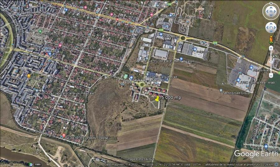 Pentru DEZVOLTATORI si INVESTITORI! Teren intravilan, 15.000 mp, Micalaca - 2