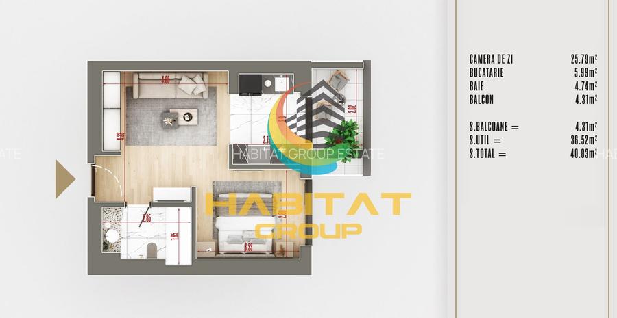 Garsoniera - Smart Home - Pallady - 13