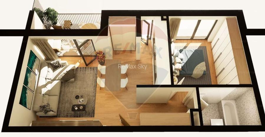 Apartament 2 camere, Între Lacuri - 5