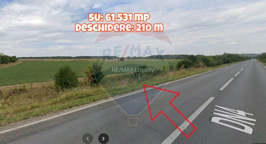 De vanzare Teren extravilan 61.531 mp, Com Mitreni, Calarasi / DN 4 - 2