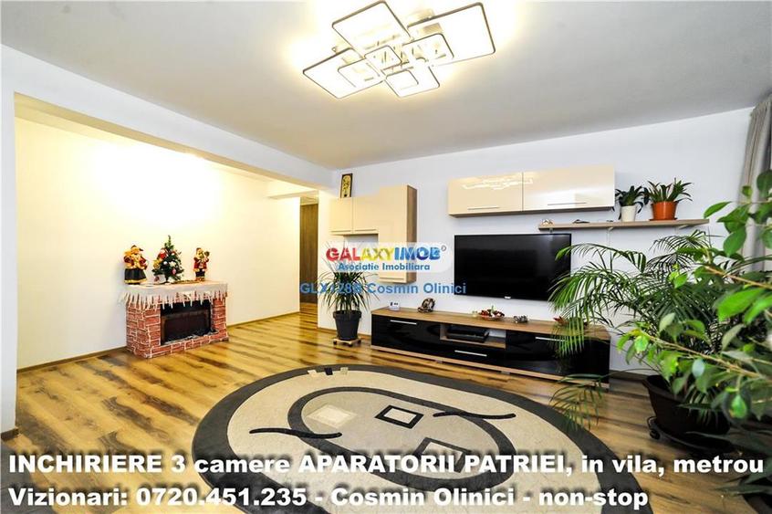 INCHIRIERE 3 camere BERCENI - Aparatorii Patriei, metrou, in vila - 2