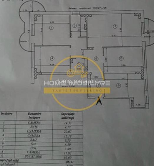 Apartament 4 camere Decomandat/97mp/zona Rond Vechi-CUG - 9