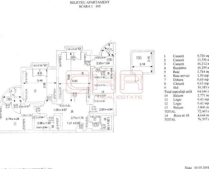 Apartament 3 camere | Vedere panoramică Parc Circului | 4 balcoane | Poziție exc - 13