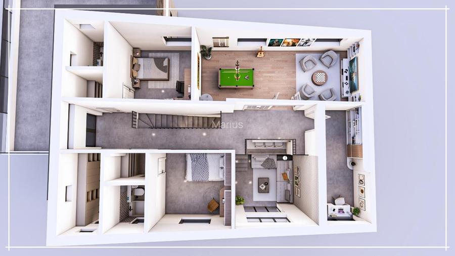 Vilă exclusivistă Balotești –300 mp utili | Teren 900 mp | Garaj dublu - 9