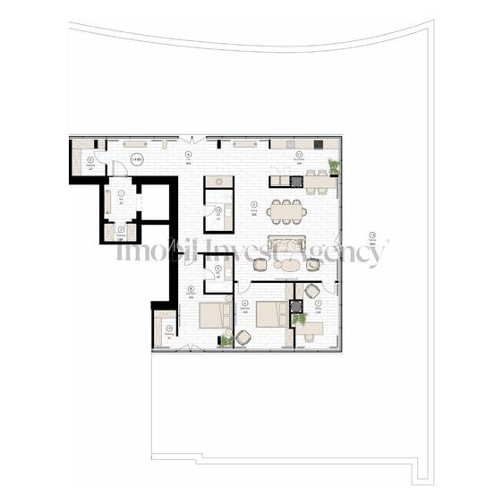 Apartament tip PENTHOUSE 4 camere de vanzare Pipera - 1