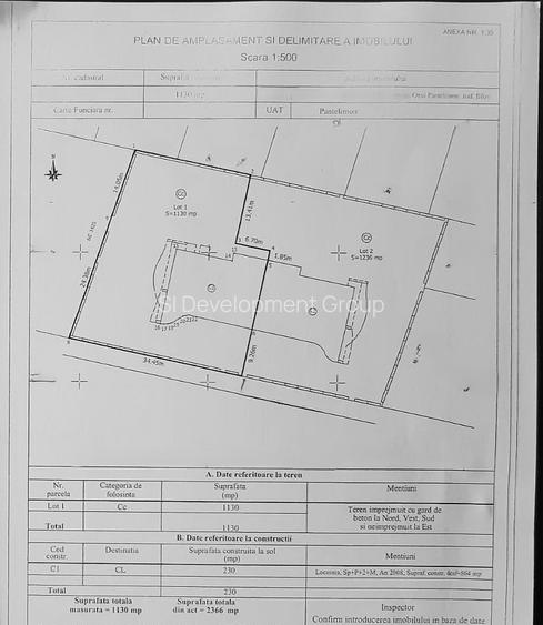 Proprietate rezidentiala 11 camere Pantelimon – Teren 1130 mp, 675 mp, langa Lac - 2
