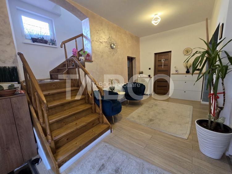 Casa mobilata de vanzare 150 mpu teren 450 mp garaj Piata Cluj Sibiu - 5