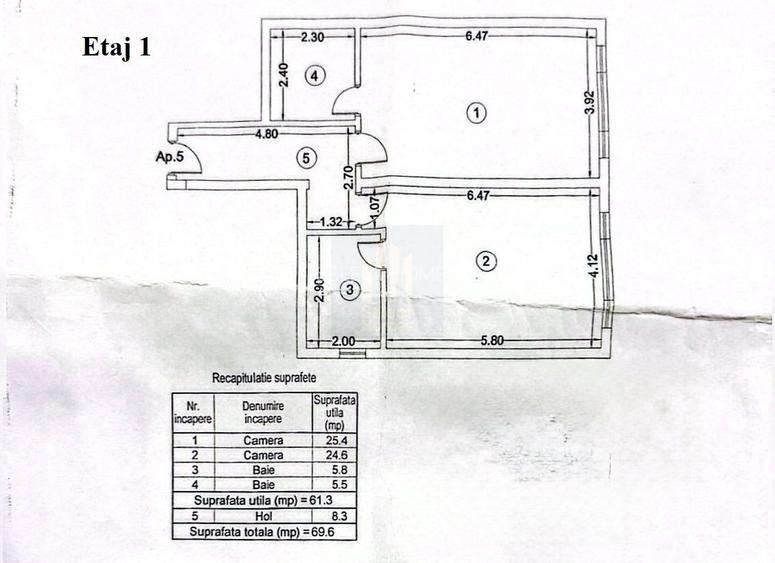 Apartament 5 camere triplex cu curte de vanzare *metrou Crangasi* - 16