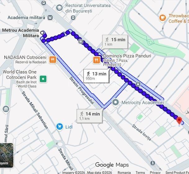 Apartament 1 camera la 12 min Metrou Academia Militara, 8 min Marriott - 10