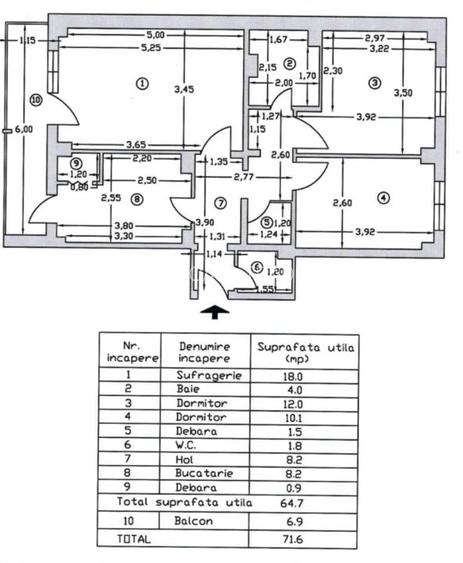 Apartament 3 camere Curtea de Arges - Central - 1