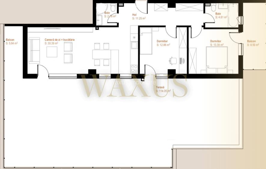 Penthouse de vanzare - Zona VIVO | 200mp | Terasa | Garaj Subteran - 6