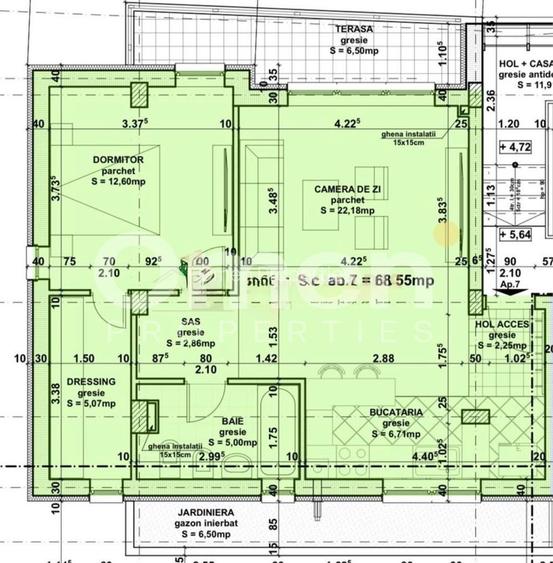 Apartament cu 2 camere, situat in bloc nou, cu parcare, zona Salciei - 7