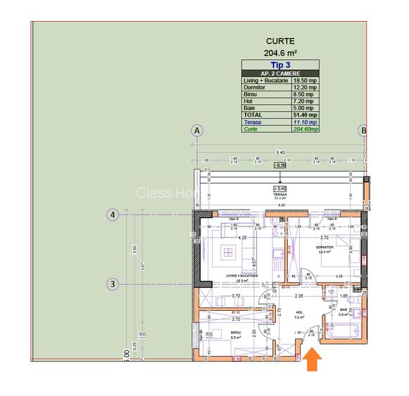 3 camere open-space si curte proprie 205 mp - Metrou Berceni, Bloc Nou - 2