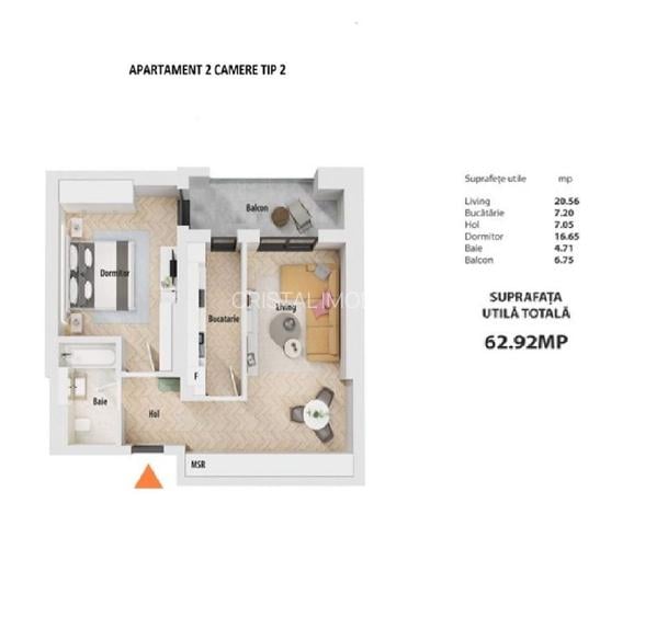 De vanzare apartament 2 camere  Politehnica - 9