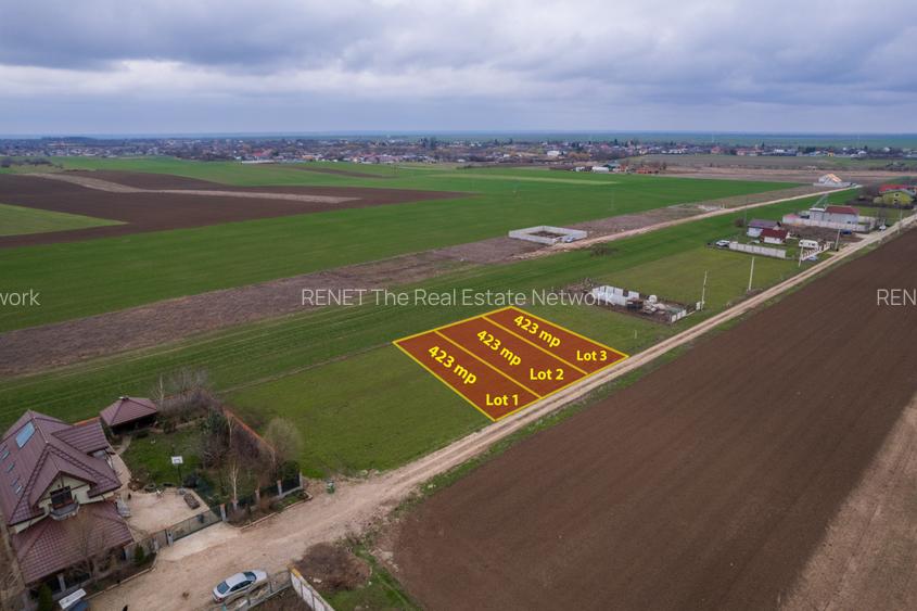 FRUMUSANI - VIOLETELOR, TEREN 423 MP, FRONT 14 M! - 2