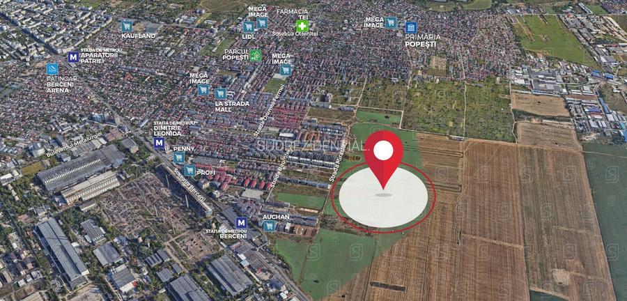 Teren 7.200 mp – deschidere 39 m la strada Viilor, Popești-Leordeni - 4