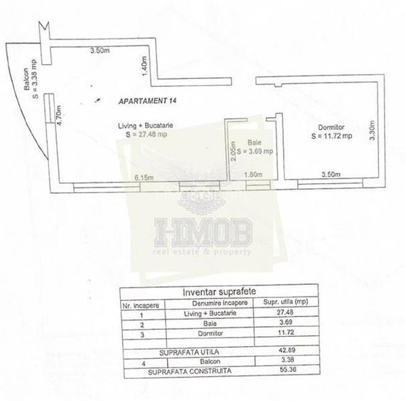 Apartament 2 camere zona Trei Stejari zona 0 - 15