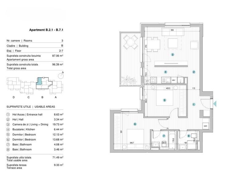 APARTAMENT 3 CAMERE | PROIECT NOU | BANEASA - 16