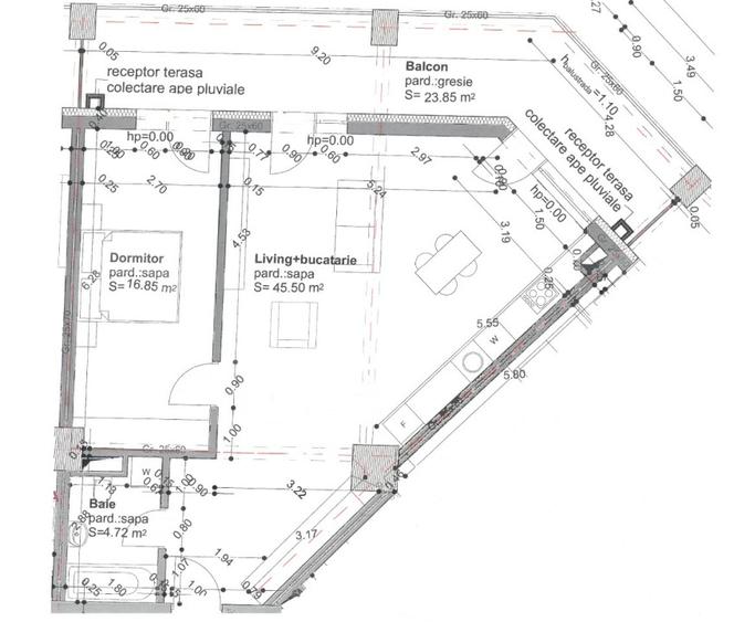 Apartament 2 camere 67.1 mp, terasa 24 mp, parcare subterana, Viva city - 14