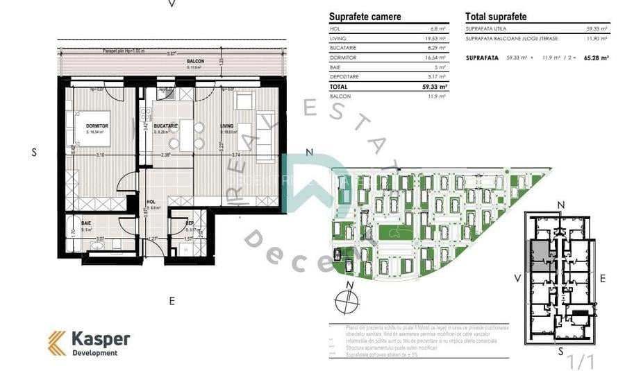 Kasper- 2 camere , NOU, Comision 0 - 4