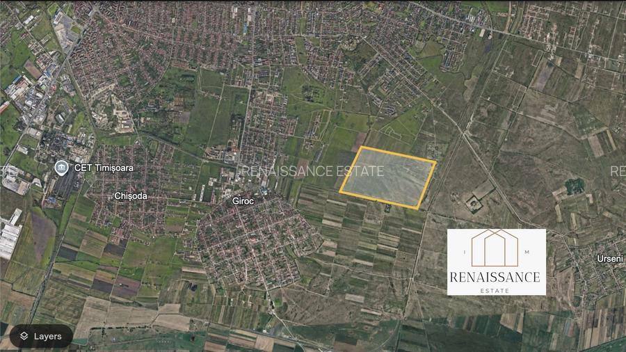 Giroc Teren 31 Hectare cu PUZ | Destinatie Mixta - Blocuri max P+5+R - 4