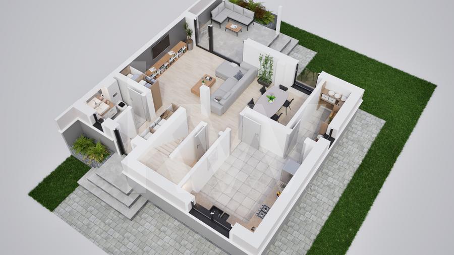 Casa duplex 4 camere in cartier nou Șură Mica