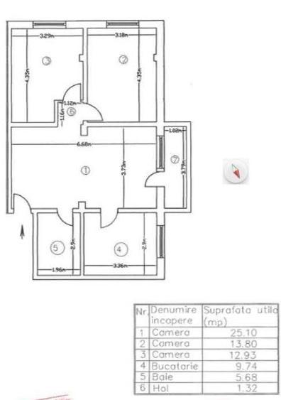 Apartament3 Camere,Aparatorii Patriei,Metrou,bl.2010,et1/2/m,Amenajat,centrala